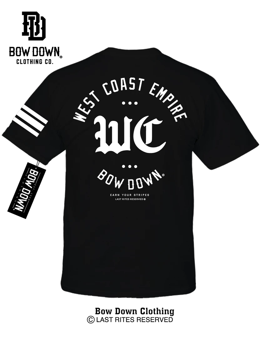 Bow Down Clothing BORN & RAISED COLLECTION WEST COAST EMPIRE 1 Bow Down Clothing BORN & RAISED COLLECTION WEST COAST EMPIRE