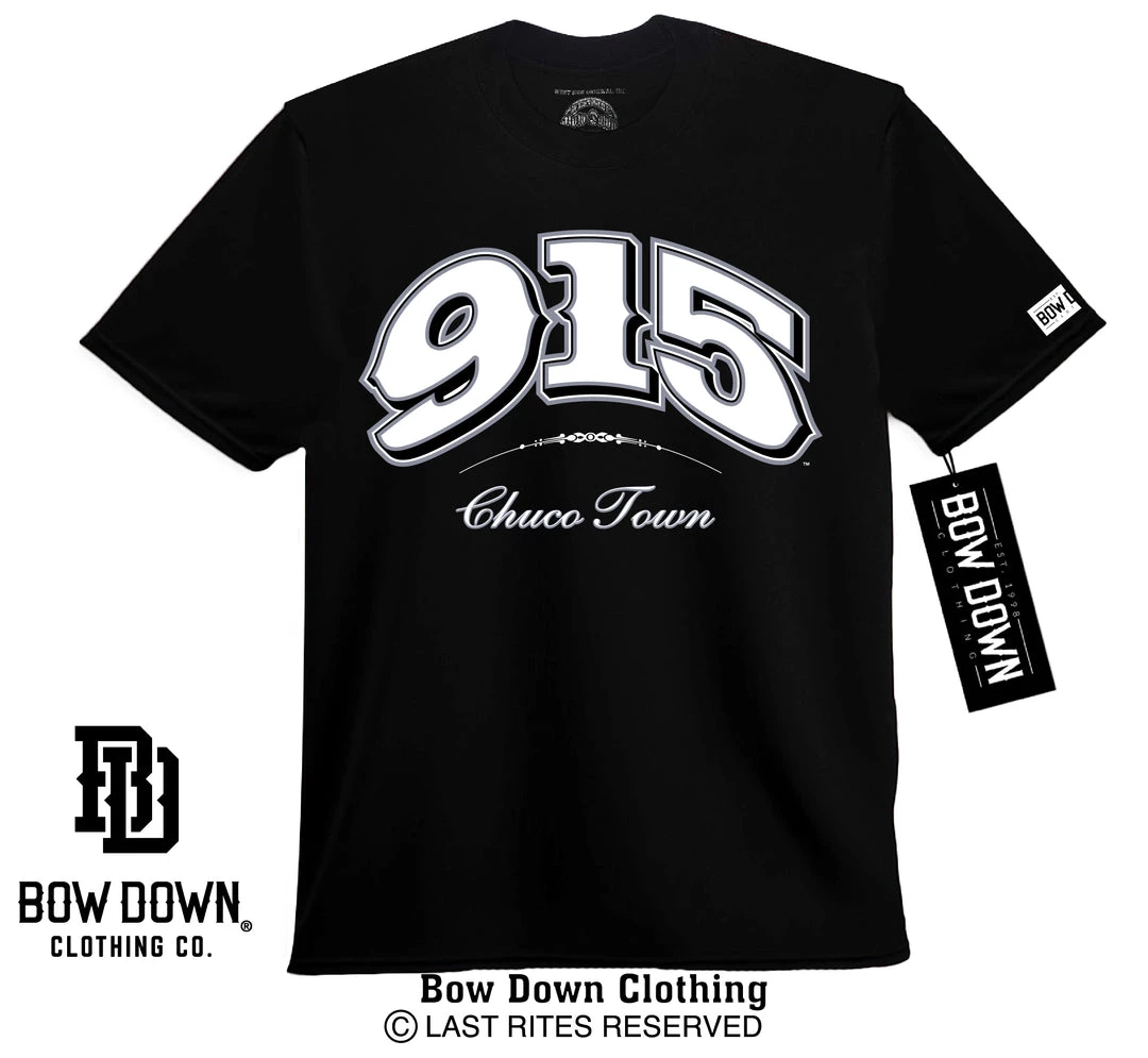 Bow Down Clothing 915 Chuco Town Area Code BORN & RAISED COLLECTION 1 Bow Down Clothing 915 Chuco Town Area Code BORN & RAISED COLLECTION
