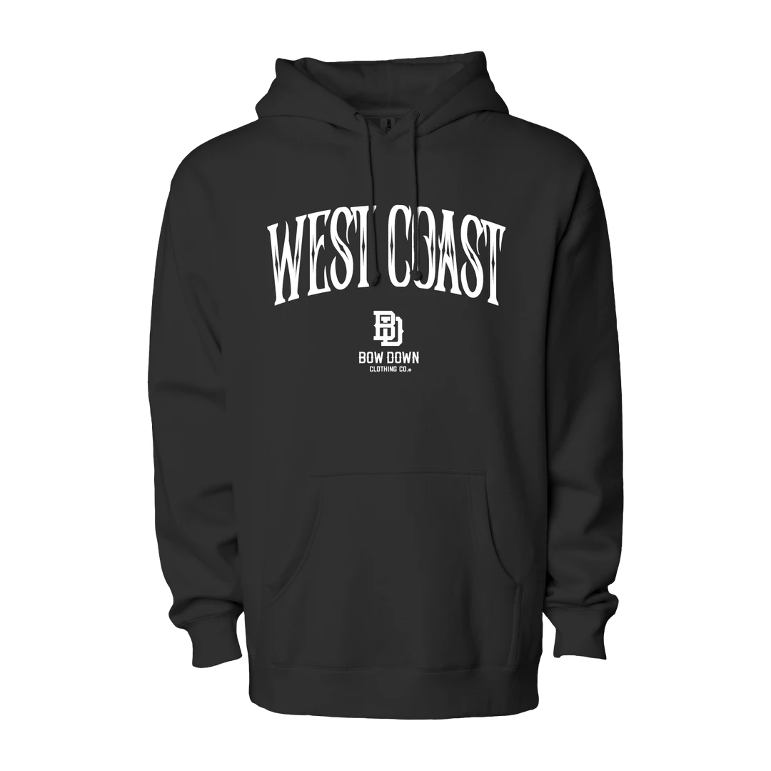 BWDWN BORN & RAISED COLLECTION WEST COAST SEAL RED PULLOVER HOODIE 2 BWDWN BORN & RAISED COLLECTION WEST COAST SEAL RED PULLOVER HOODIE