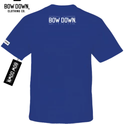 Bow Down Clothing BORN & RAISED COLLECTION LOS ANGELES CHAMPS WESTERN - ROYAL BLUE T-SHIRT